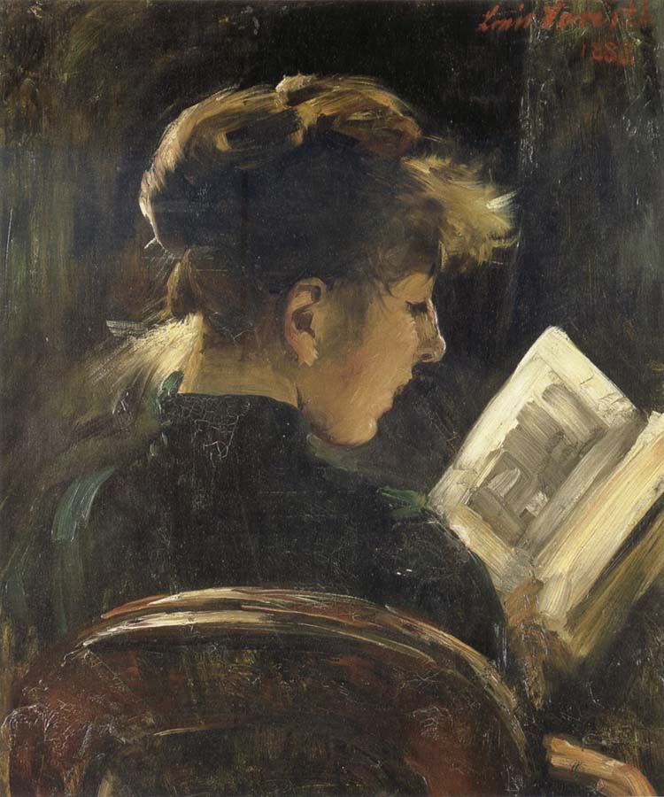 Lovis Corinth Girl Reading